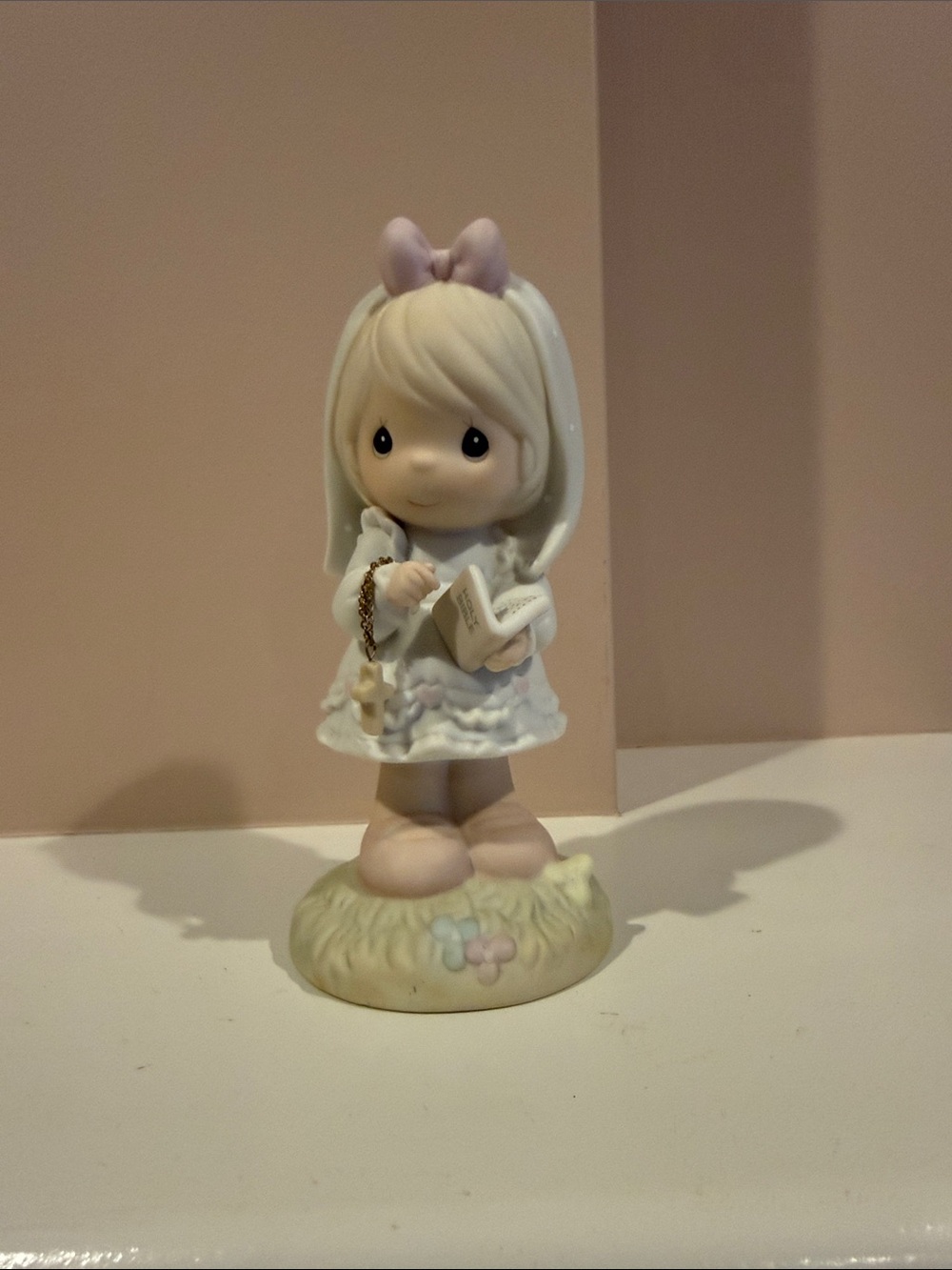Precious Moments "This Day Has Been Made In Heaven" Retired Figurine Praying